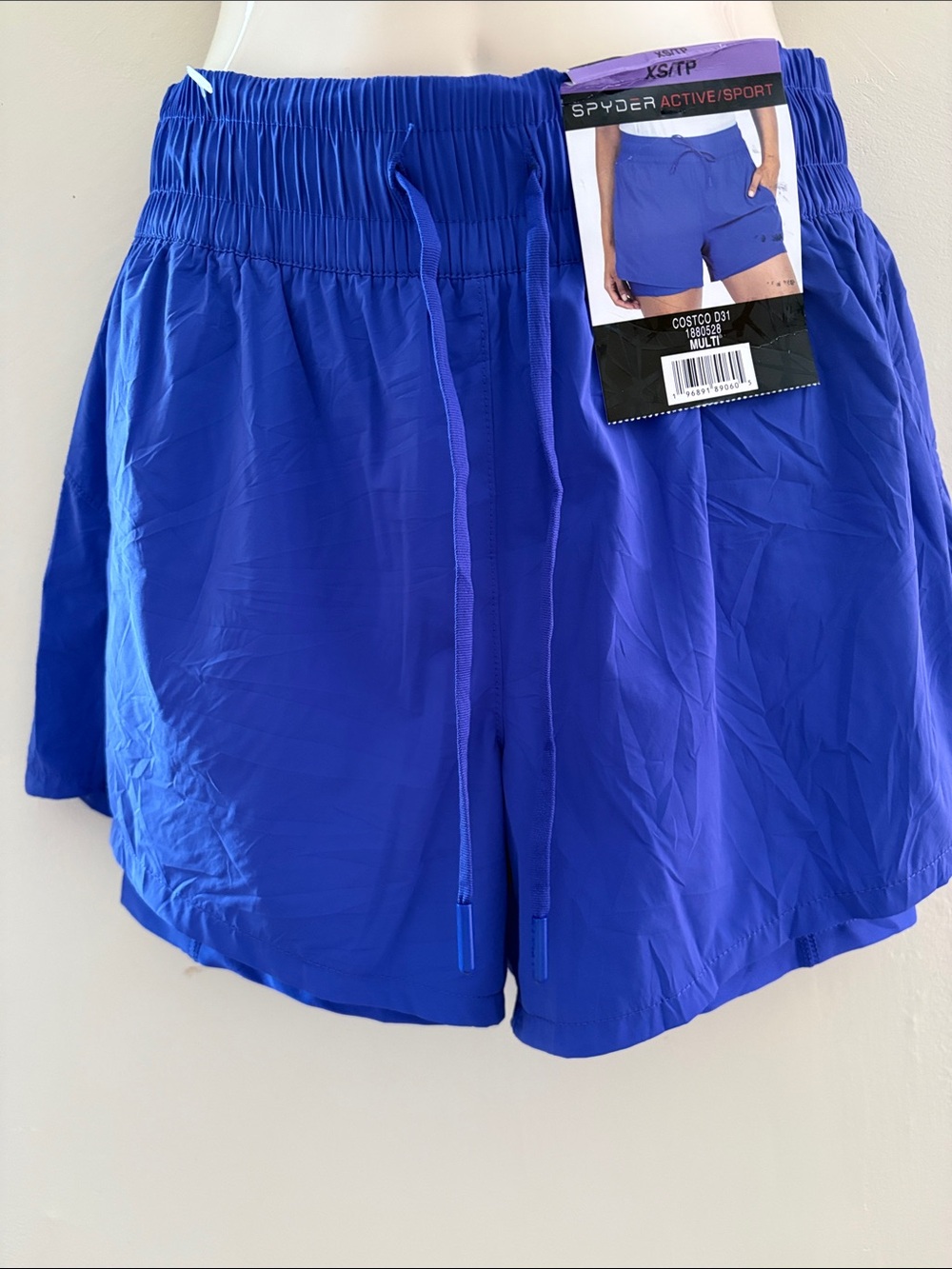 Spyder Women's Royal Blue Athletic Drawstring Shorts